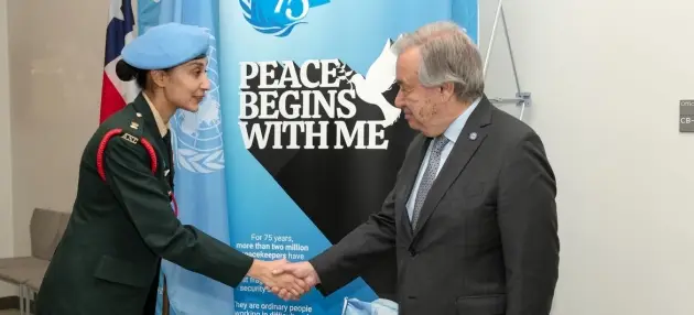 António Guterres rinde tributo a las fuerzas de paz de la ONU 